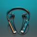 G7 Bluetooth Neckband With Magnetic Headsets- Black Color